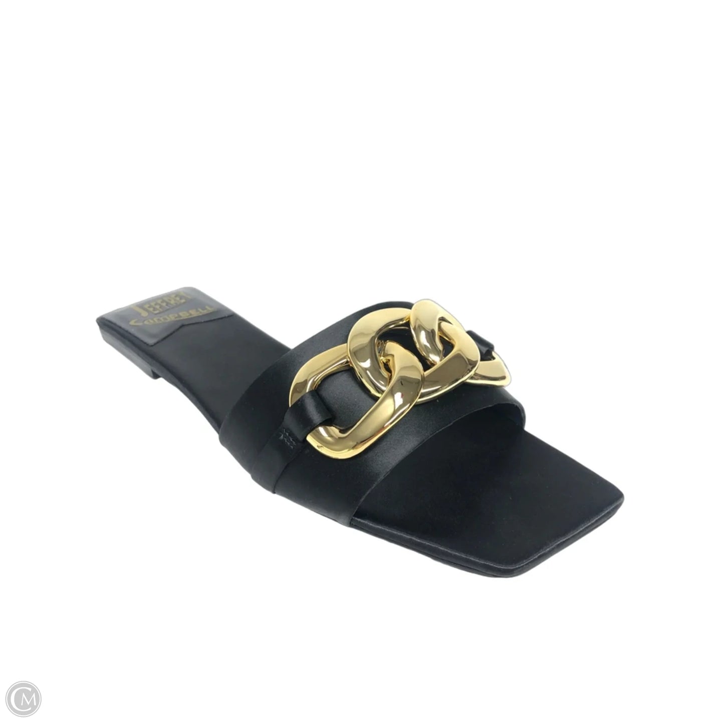 Sandals Flats By Jeffrey Campbell In Black & Gold, Size: 11