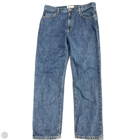 Jeans Straight By Current/elliott In Blue Denim, Size: 10