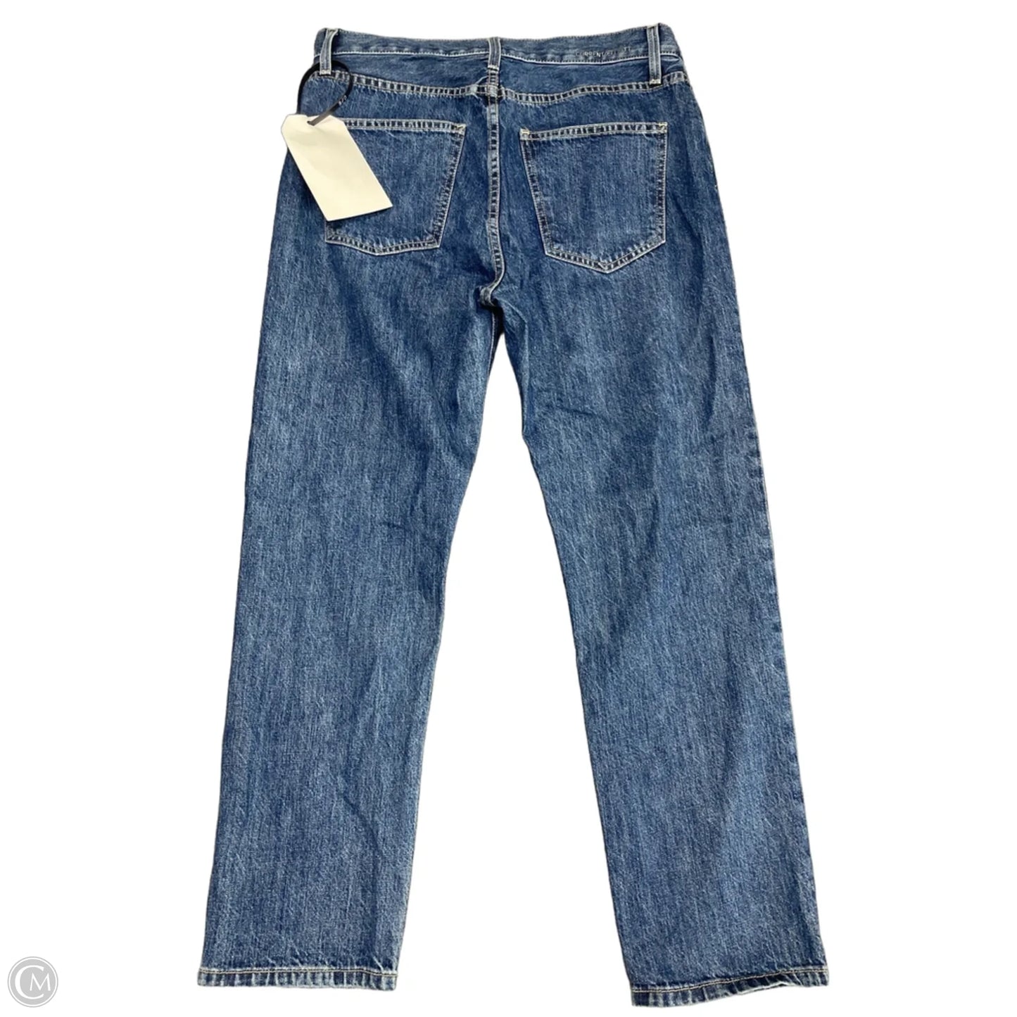 Jeans Straight By Current/elliott In Blue Denim, Size: 10