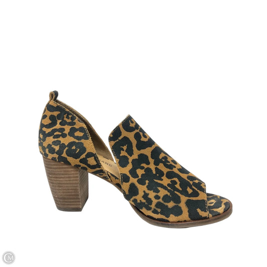 Shoes Heels Block By Lucky Brand In Animal Print, Size: 9.5