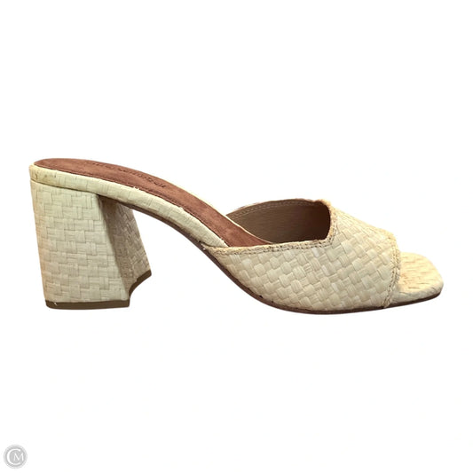 Sandals Heels Block By Jeffrey Campbell In Tan, Size: 10