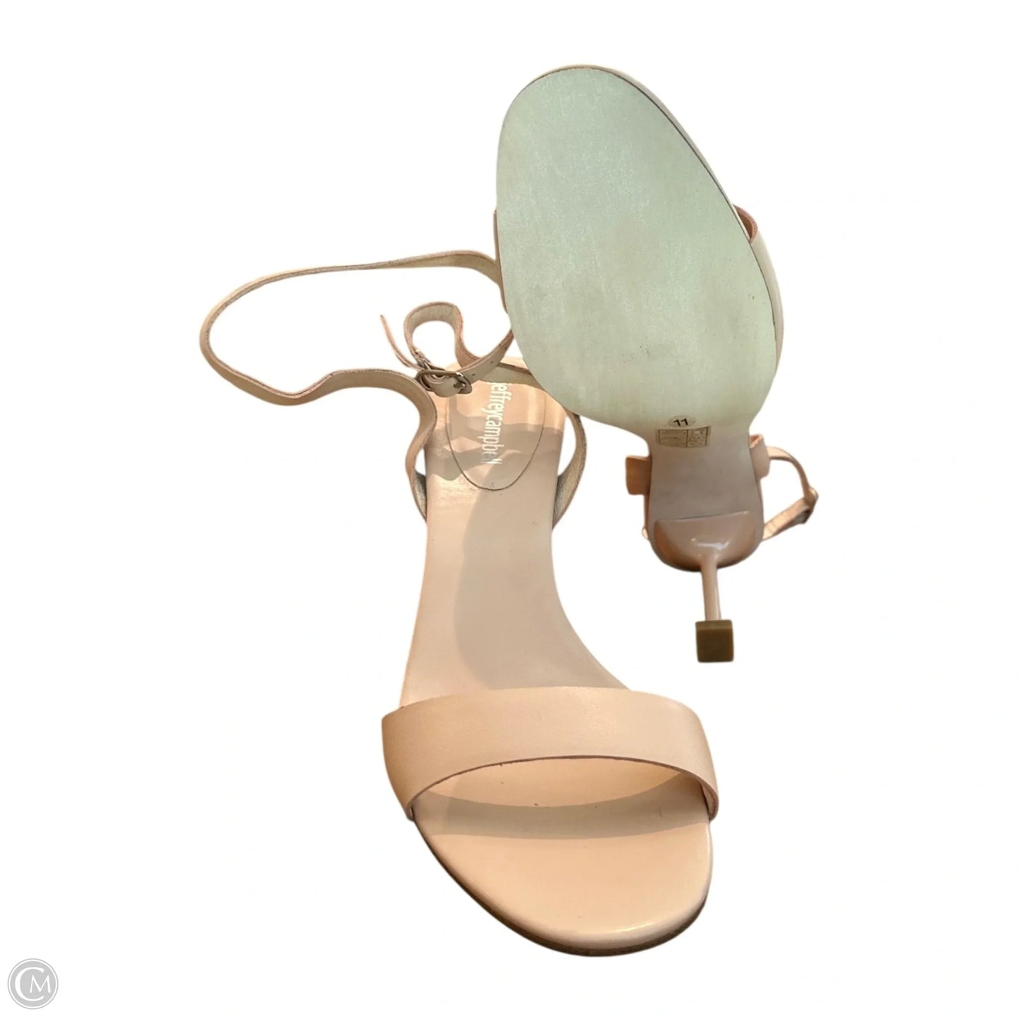 Sandals Heels Stiletto By Jeffrey Campbell In Tan, Size: 11