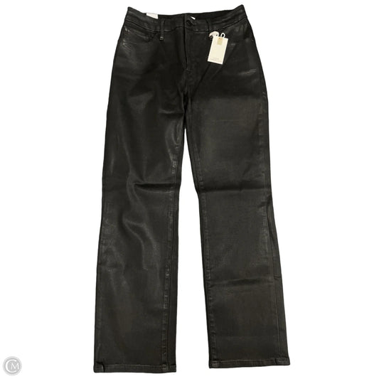 Jeans Straight By Good American In Black, Size: 8