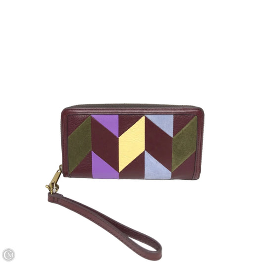 Wallet Leather By Fossil, Size: Large
