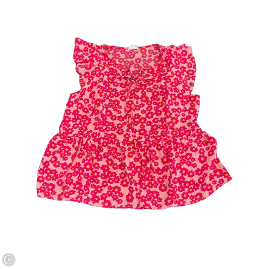 Top Short Sleeve By Emily Wonder In Animal Print, Size: 2x