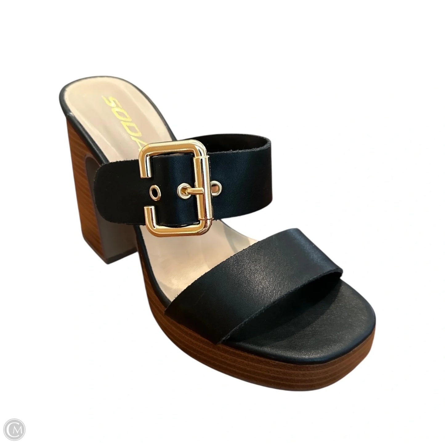 Shoes Heels Block By Soda In Black, Size: 6