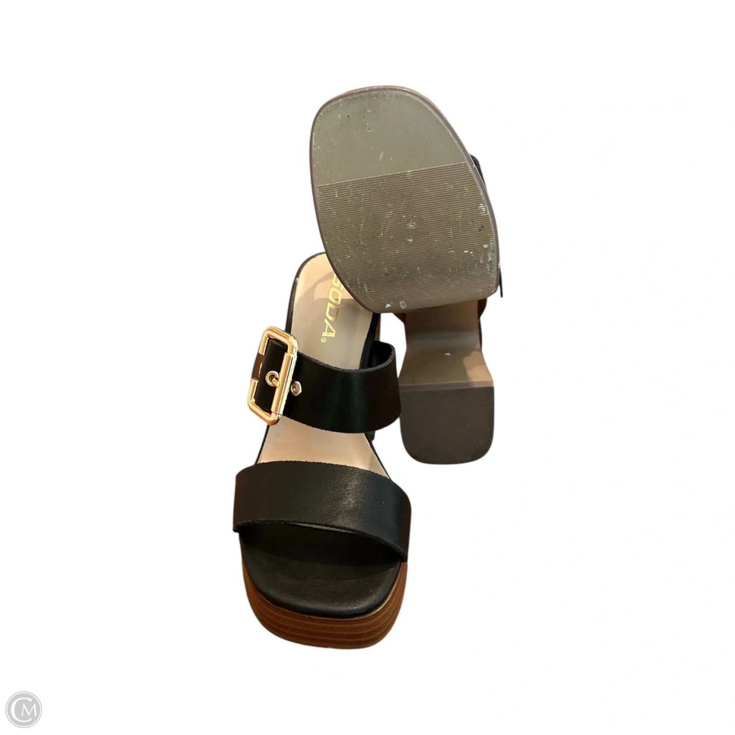 Shoes Heels Block By Soda In Black, Size: 6