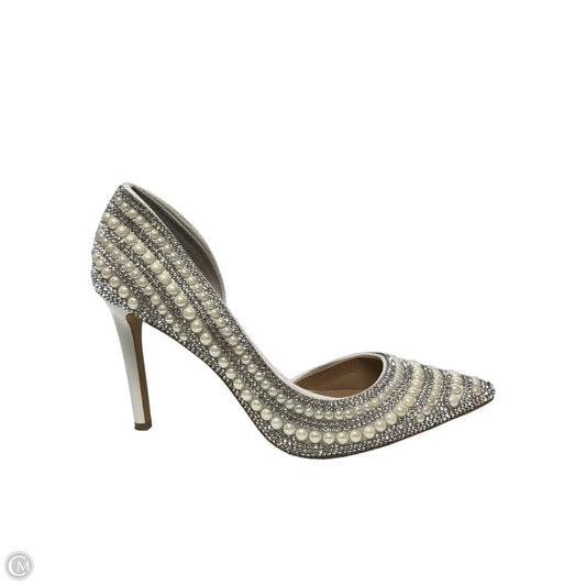 Shoes Heels Stiletto By Inc In Cream & Silver, Size: 9.5