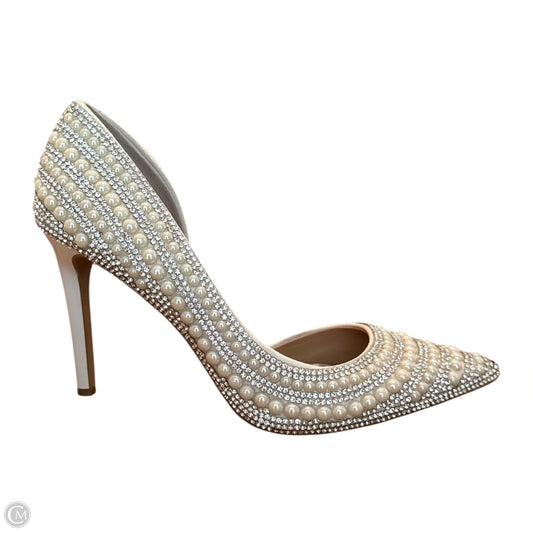 Shoes Heels Stiletto By Inc In Cream & Silver, Size: 9.5