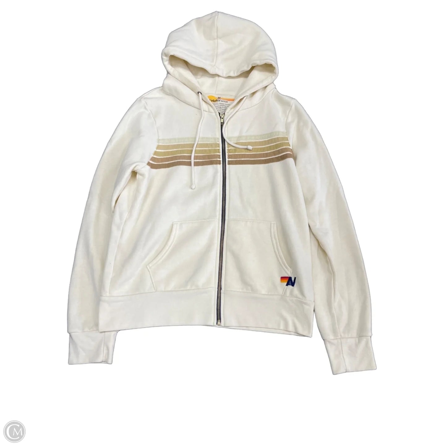 Sweatshirt Hoodie By Cma In Beige, Size: M