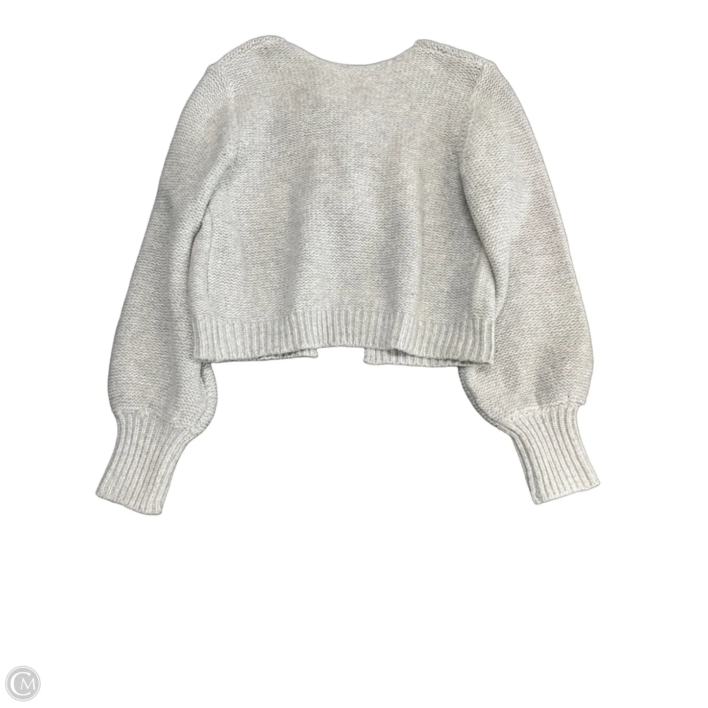 Sweater Cardigan By Commense In Grey, Size: M