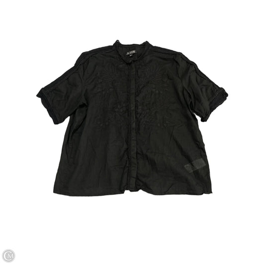 Top Short Sleeve By J. Crew In Black, Size: 16