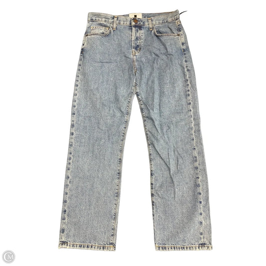 Jeans Straight By Current/elliott In Blue Denim, Size: 8