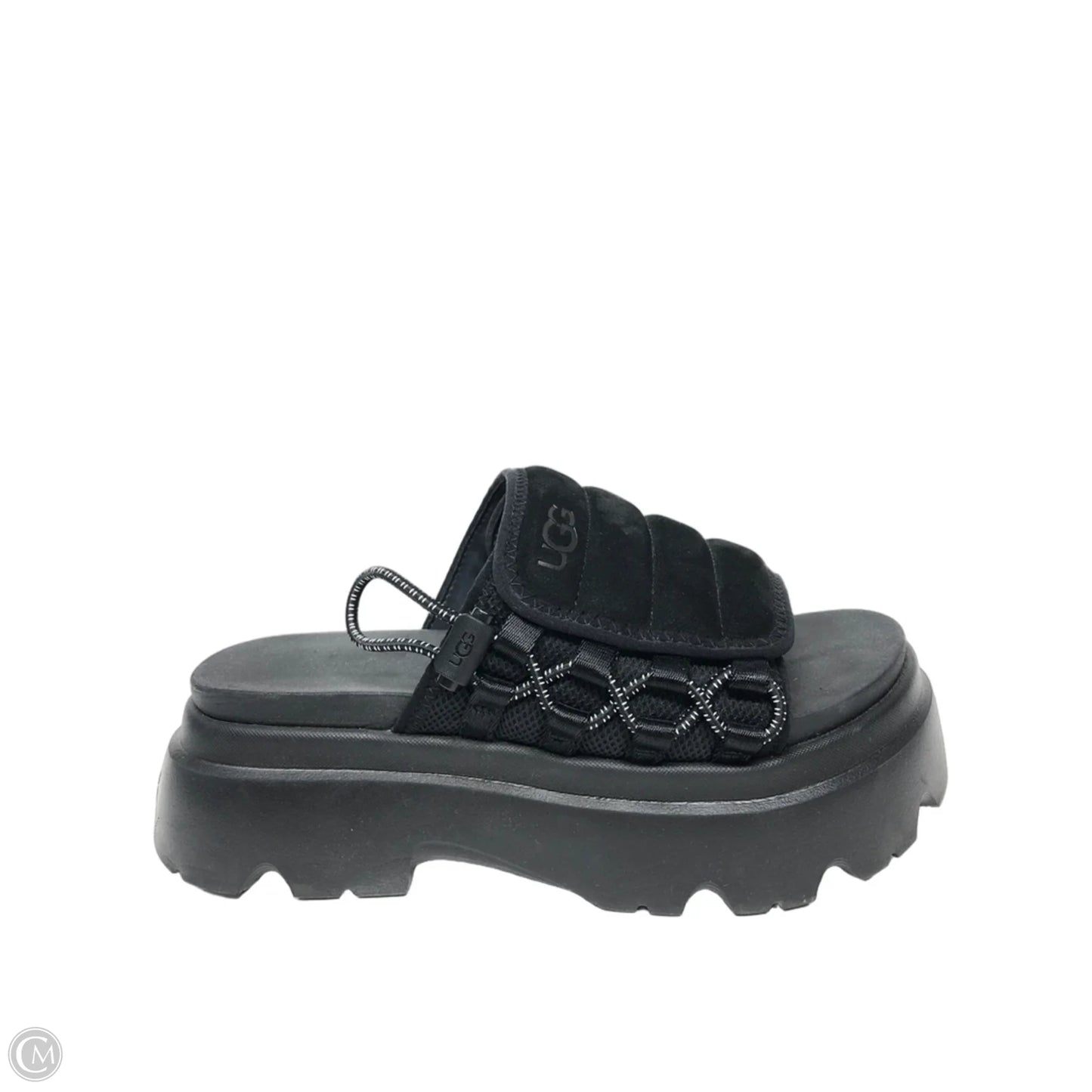 Sandals Heels Platform By Ugg In Black, Size: 6.5