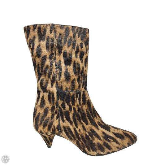 Boots Mid-calf Heels By Vince Camuto In Animal Print, Size: 6.5