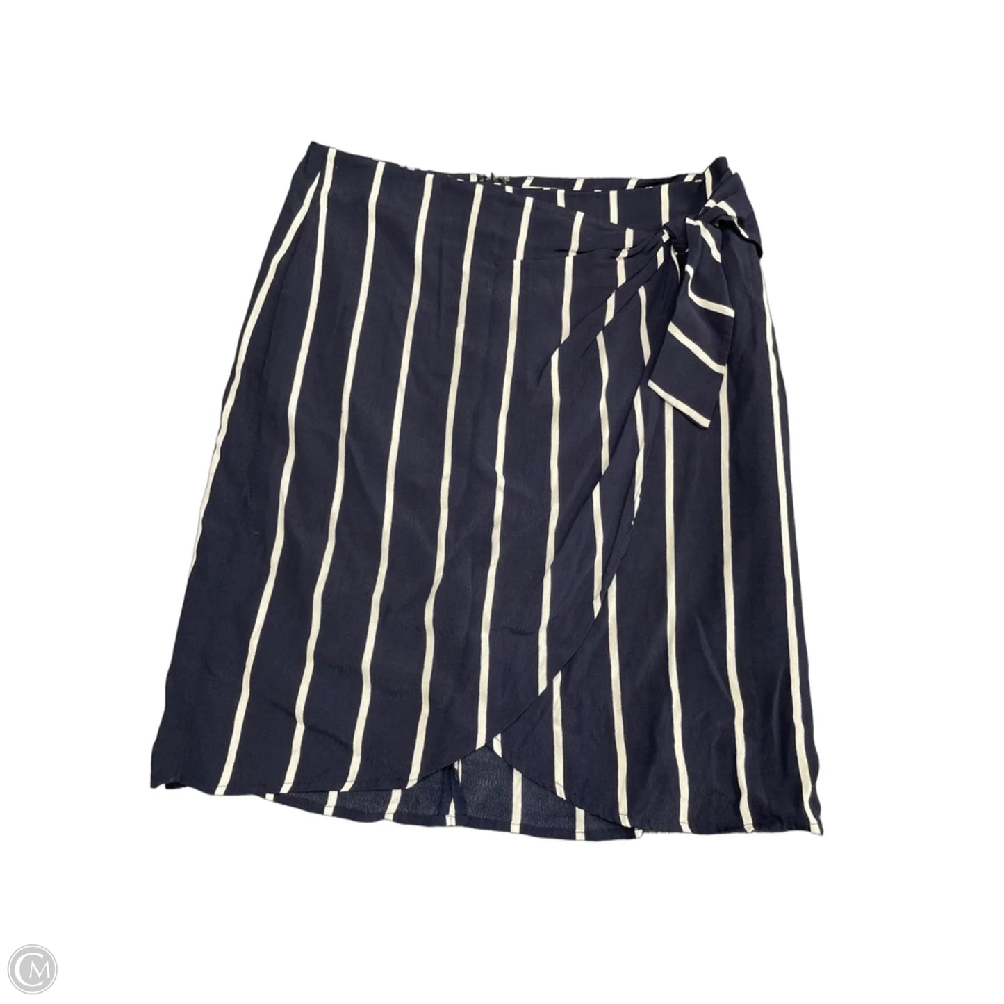 Skirt Mini & Short By Loft In Blue & White, Size: 10