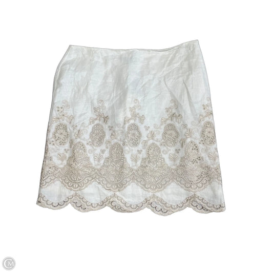 Skirt Mini & Short By Ann Taylor In White, Size: 10p