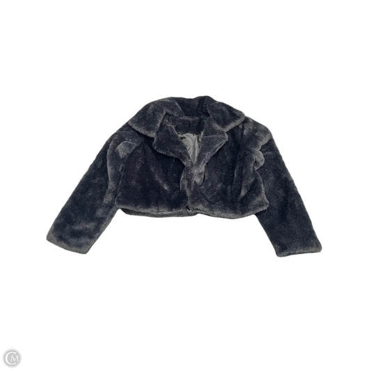 Jacket Faux Fur & Sherpa By Cmf In Black, Size: S