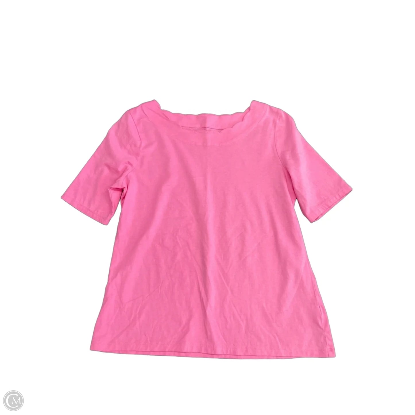 Top Short Sleeve Basic By Talbots In Pink, Size: Mp