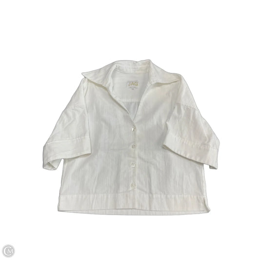 Top 3/4 Sleeve By Jag In White, Size: Xs