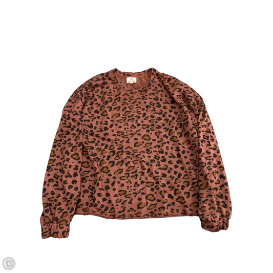 Sweatshirt Crewneck By Sundry In Animal Print, Size: 0