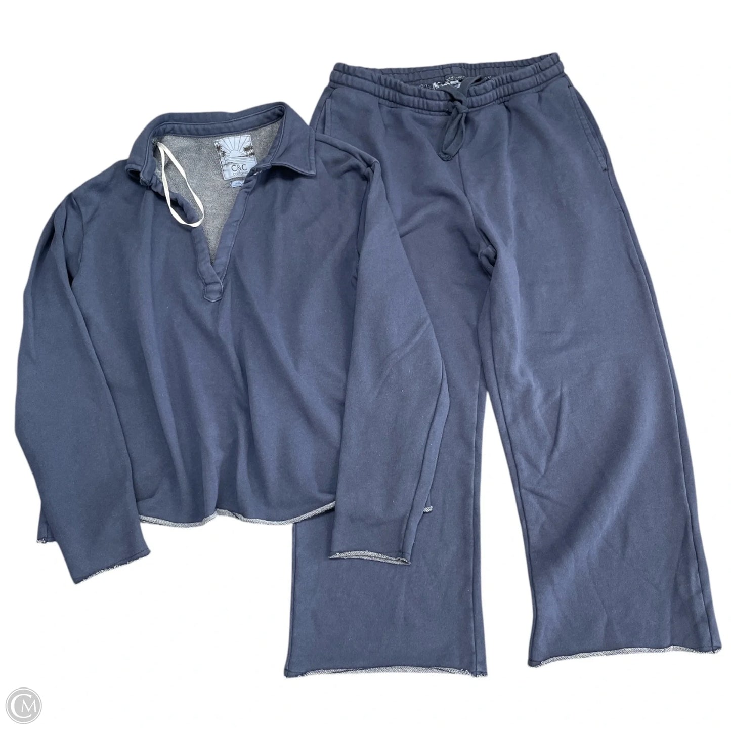 Lounge Set Pants By C And C In Blue, Size: S