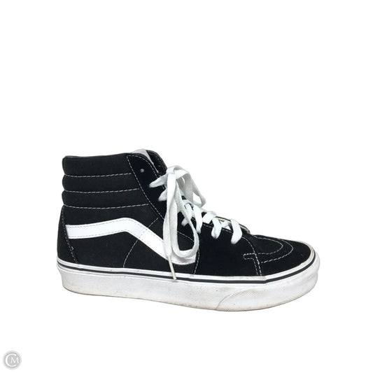 Shoes Sneakers By Vans In Black, Size: 8.5