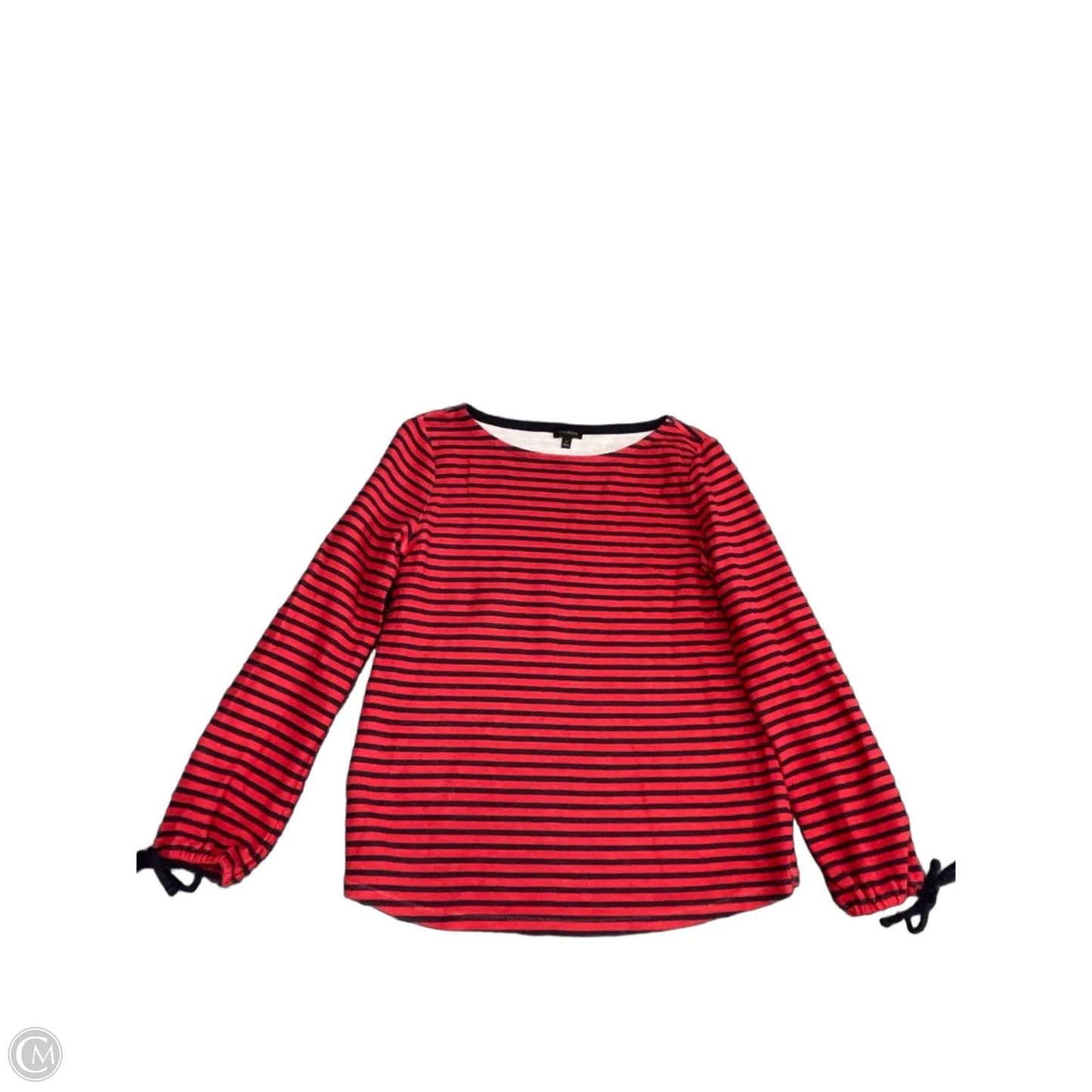 Top Long Sleeve By Talbots In Blue & Red, Size: S