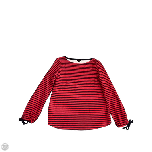 Top Long Sleeve By Talbots In Blue & Red, Size: S