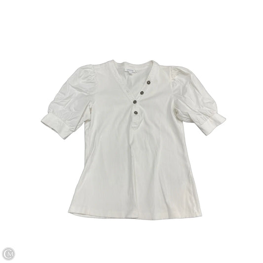 Top Short Sleeve By Chicos In White, Size: M