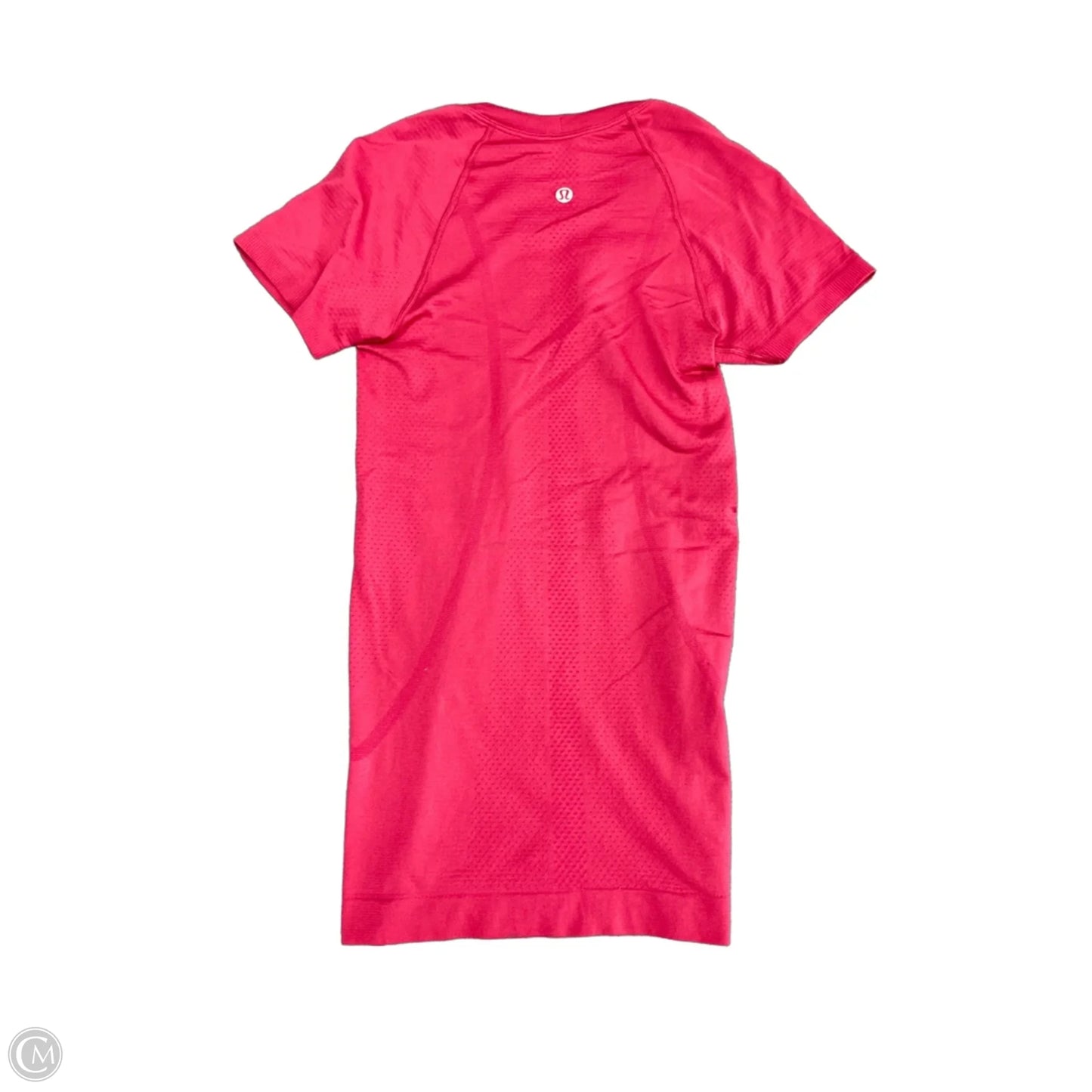 Athletic Top Short Sleeve By Lululemon In Red, Size: 0