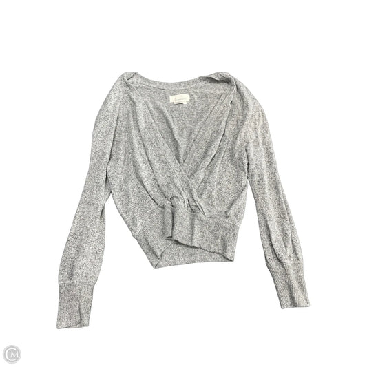 Top Long Sleeve By Anthropologie In Grey, Size: S