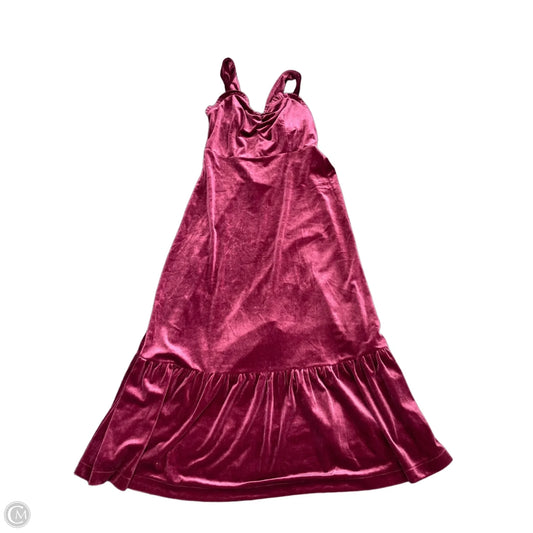 Dress Casual Midi By Betsey Johnson In Maroon, Size: M
