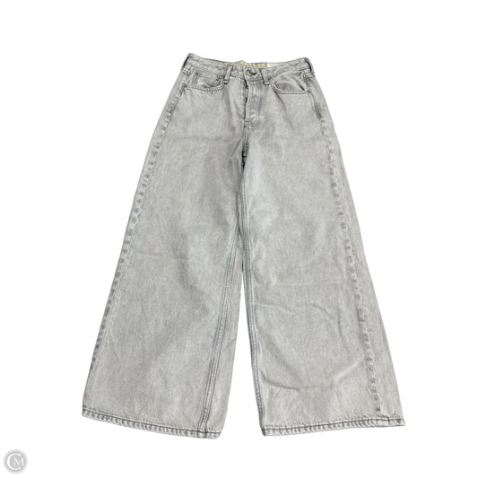 Jeans Wide Leg By Rag And Bone In Grey Denim, Size: 4