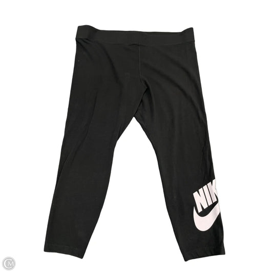 Athletic Leggings By Nike In Black, Size: 2x
