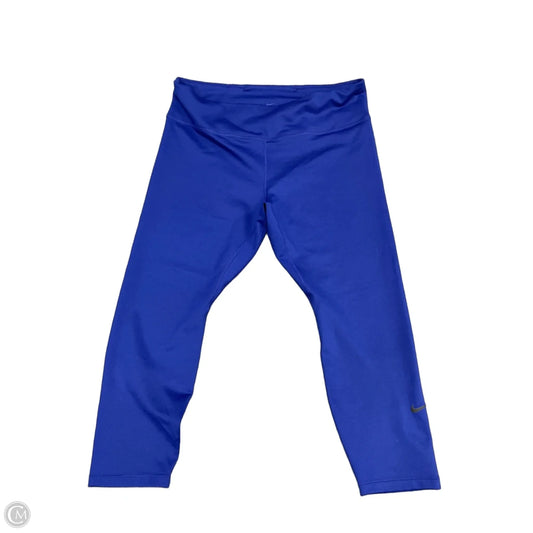 Athletic Leggings Capris By Nike In Blue, Size: 1x
