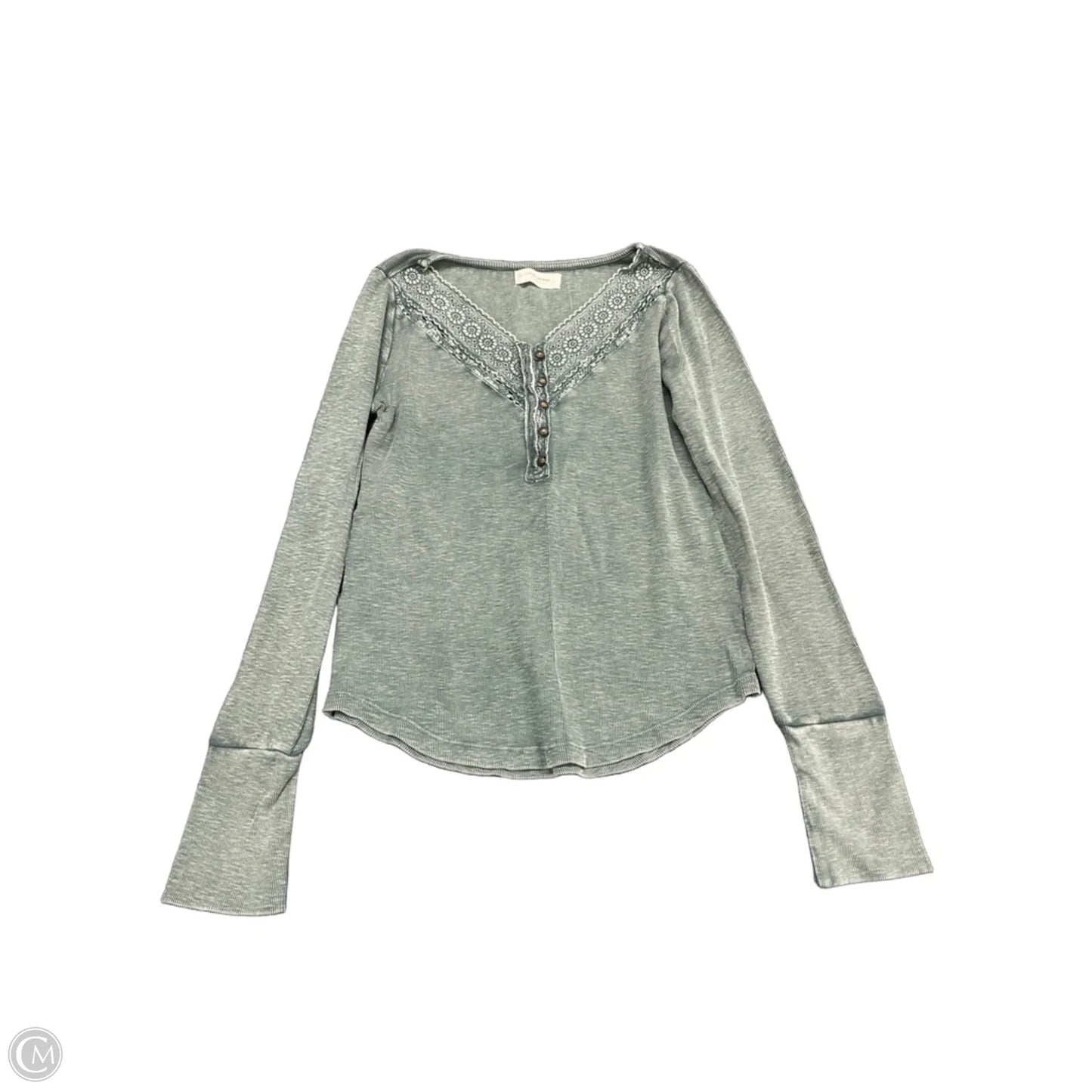 Top Long Sleeve By Lucky Brand In Green, Size: S