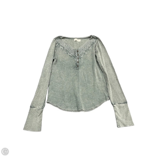 Top Long Sleeve By Lucky Brand In Green, Size: S