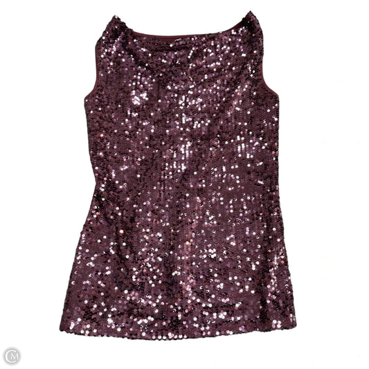 Blouse Sleeveless By Calvin Klein In Purple, Size: M
