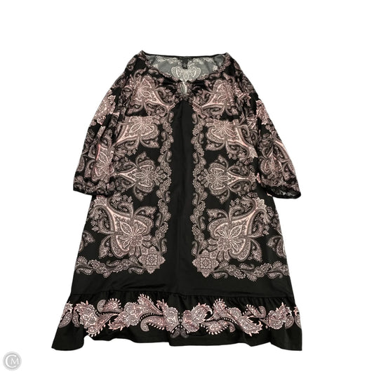 Dress Casual Short By Inc In Black & Pink, Size: Xl