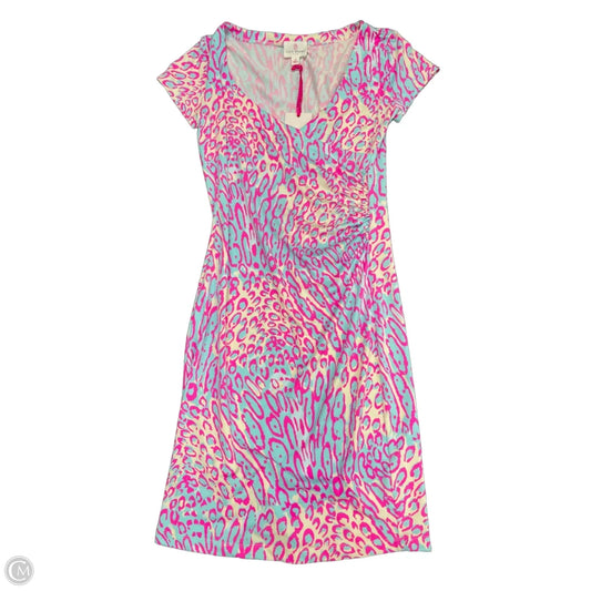 Dress Casual Short By Julie Brown In Blue & Pink, Size: S