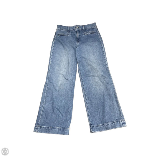 Jeans Wide Leg By J. Crew In Blue Denim, Size: 4