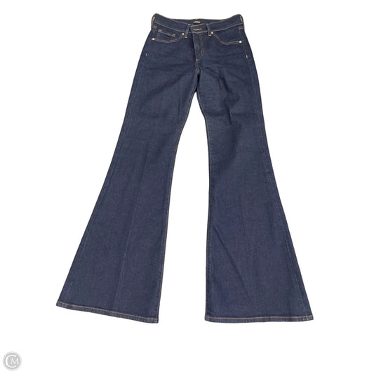 Jeans Flared By Express In Blue Denim, Size: 2