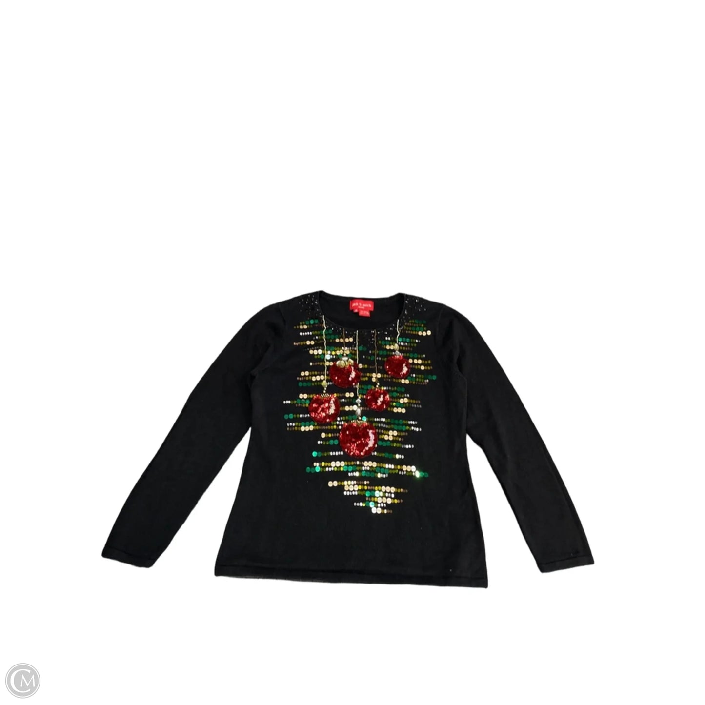Top Long Sleeve Basic By Clothes Mentor In Black, Size: M