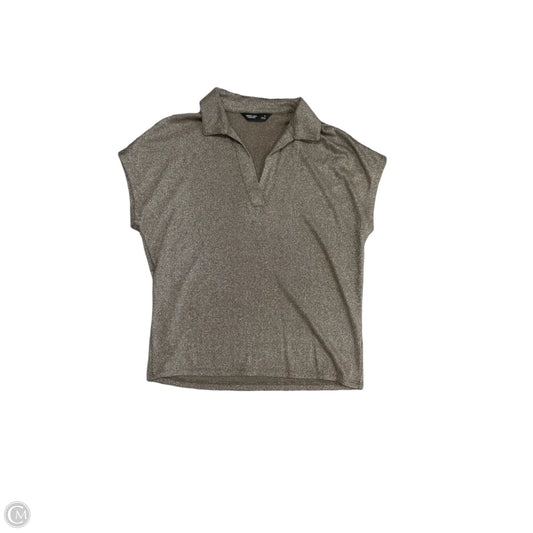 Top Short Sleeve By Simply Vera In Taupe, Size: S