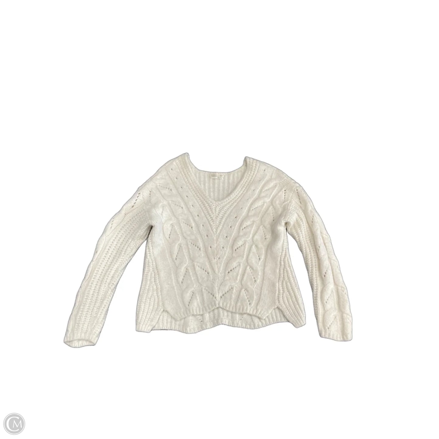 Sweater By Anthropologie In Cream, Size: S