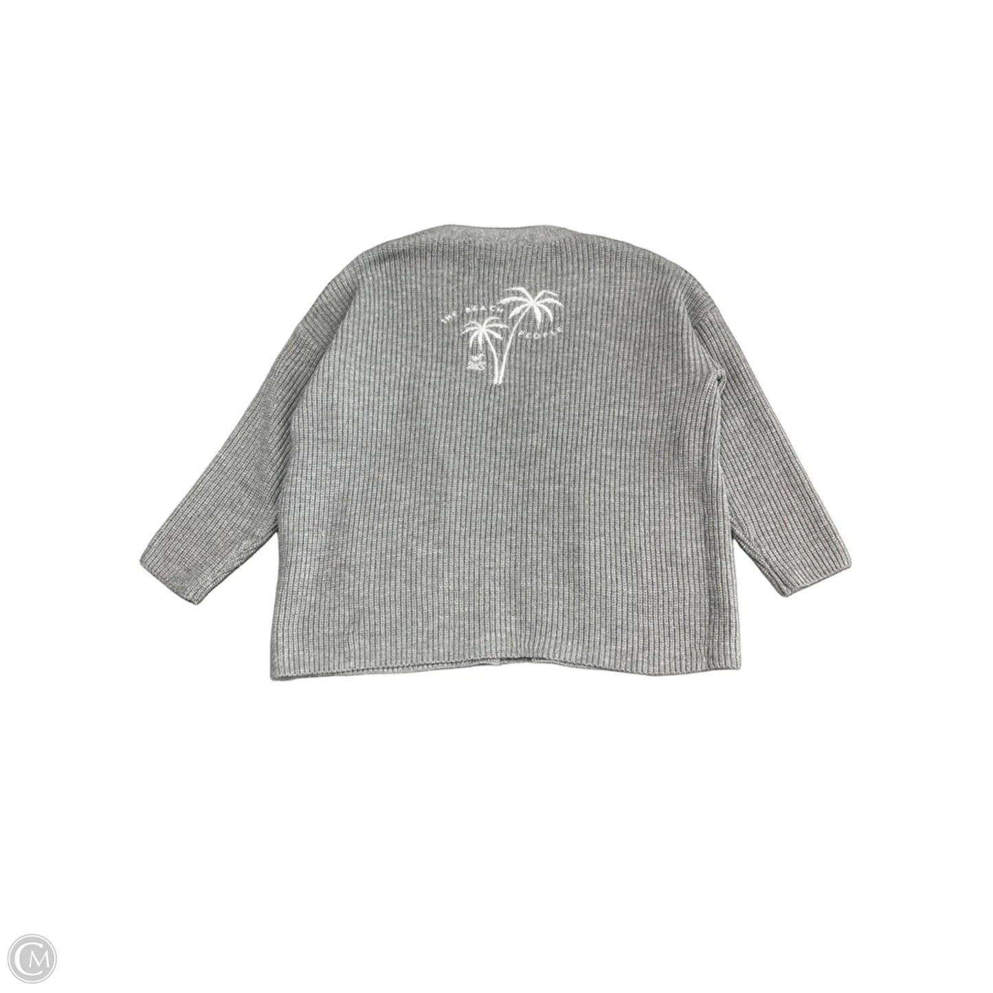 Sweater Cardigan By Cmc In Grey, Size: L