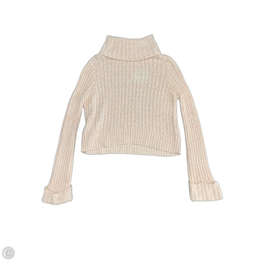 Sweater By Free People In Orange & White, Size: M