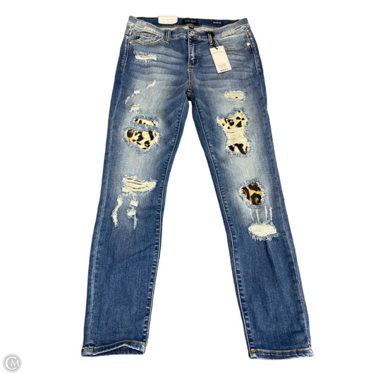 Jeans Skinny By Judy Blue In Blue Denim, Size: 10