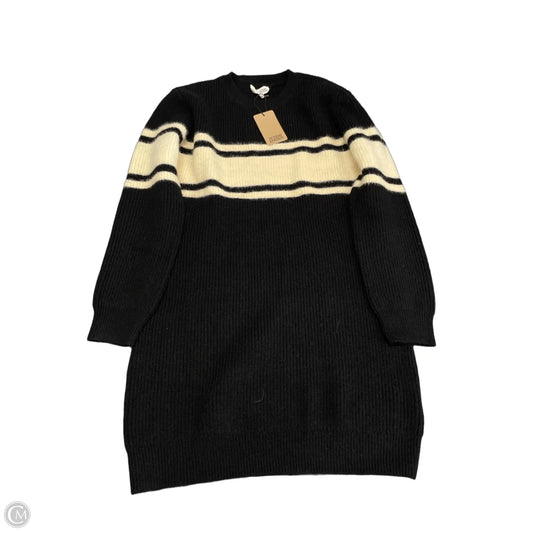 Dress Sweater By Clothes Mentor In Black & Cream, Size: L